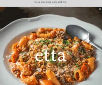 Ettarestaurant.com(Etta Restaurants) Screenshot