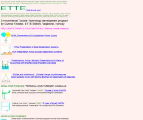 Ette.no(Small wind turbines) Screenshot