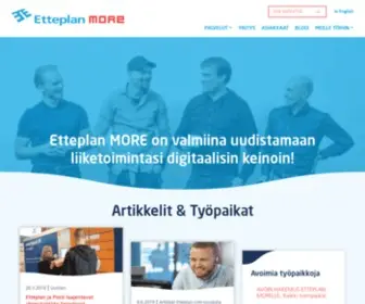 Etteplanmore.com(Engineering company with a Difference) Screenshot