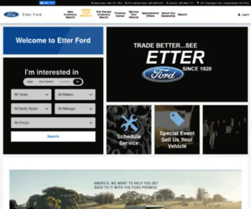 Etterford.com(Etter Ford) Screenshot