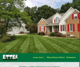 Etterlawncare.com(Lawn Care and Landscaping Chesterfield VA) Screenshot