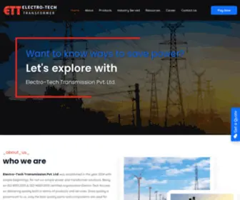 Ettgroups.in(Transformer Manufacturer in India) Screenshot