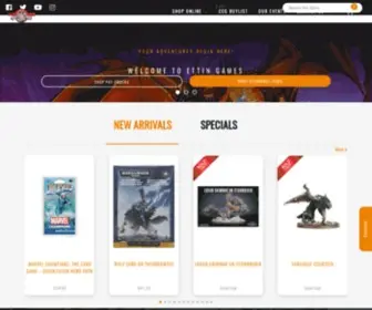 Ettingames.com(We sell tabletop games in) Screenshot