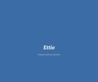 Ettio.com(Buiding beautiful web experiences) Screenshot