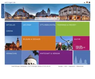 Ettlingen.de(Startseite) Screenshot