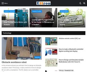 Ettron.com(Tech-Education and Information Hub) Screenshot