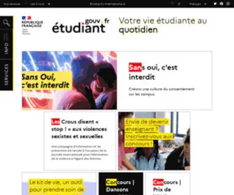 Etudiant.gouv.fr(Étudiant.gouv) Screenshot