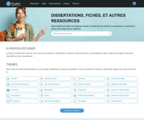 Etudier.com(Dissertations) Screenshot