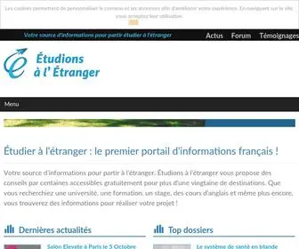 Etudionsaletranger.fr(Étudier) Screenshot