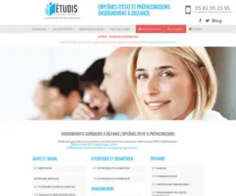 Etudis.net(Cours par correspondance Santé Social Esthétique CRPE) Screenshot