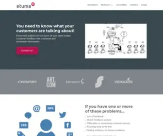 Etuma.com(Etuma Text Analytics) Screenshot