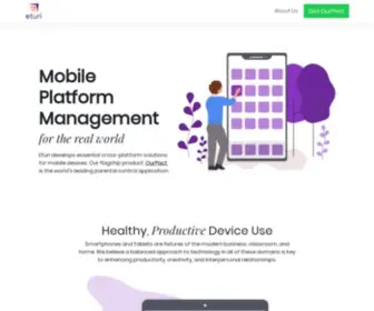 Eturi.com(Eturi develops practical mobile device management (MDM)) Screenshot