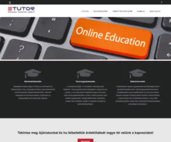 Etutor.hu(Kezdőlap) Screenshot
