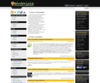 Etutoriale.ro(Tutoriale Photoshop Tutoriale Flash Tutoriale PHP Tutoriale HTML Tutoriale CSS) Screenshot