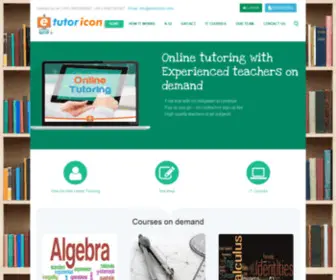 Etutoricon.com(Online Tuitions for Exams) Screenshot