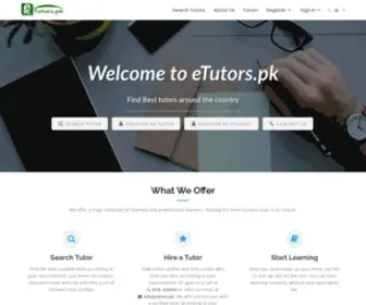 Etutors.pk(ETuition Academy) Screenshot