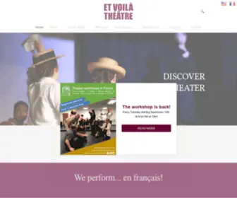 Etvoilatheatre.net(Et Voilà Théâtre) Screenshot