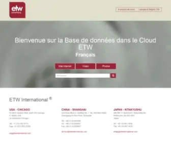 Etwinternational.fr(ETW International) Screenshot