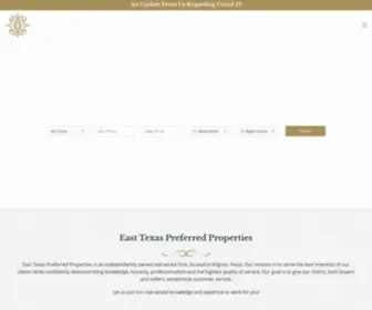 ETXPP.com(East Texas Preferred Properties) Screenshot