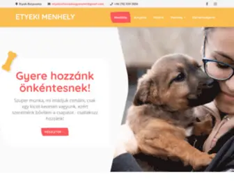 Etyekimenhely.hu(állatvédő) Screenshot