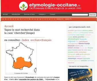 Etymologie-Occitane.fr(Etymologie Occitane) Screenshot