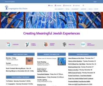 Etzchaim.net(Congregation Etz Chaim) Screenshot