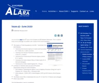 EU-Alara.net(The European ALARA Network (EAN)) Screenshot
