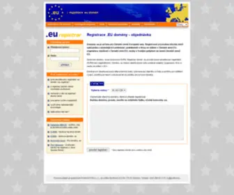 EU-Domeny-Registrace.cz(Registrace) Screenshot