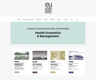 EU-Hem.eu(European Master in Health Economics and Management) Screenshot