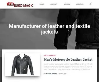 EU-Megic.com(Manufacturer of leather and textile jackets) Screenshot