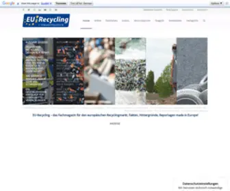 EU-Recycling.com(Das Fachmagazin f) Screenshot