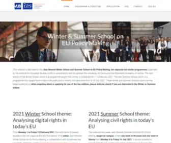 EU-Summerschool.eu(Summer School on EU Policy Making) Screenshot