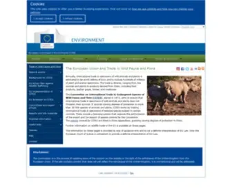 EU-Wildlifetrade.org(Trade in Wild Fauna and Flora) Screenshot
