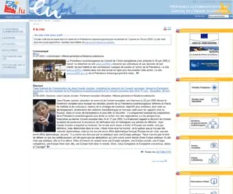 EU2005.lu(La Présidence luxembourgeoise) Screenshot