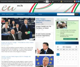 EU2011.hu(HUNGARIAN PRESIDENCY OF THE COUNCIL OF THE EUROPEAN UNION) Screenshot