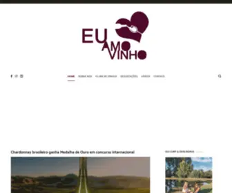 Euamovinhos.com.br(Eu Amo Vinho) Screenshot