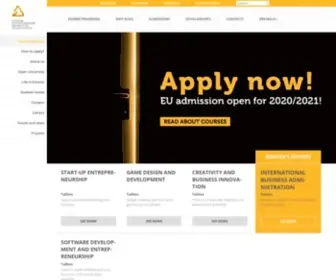 Euas.eu(Estonian Entrepreneurship University of Applied Sciences) Screenshot