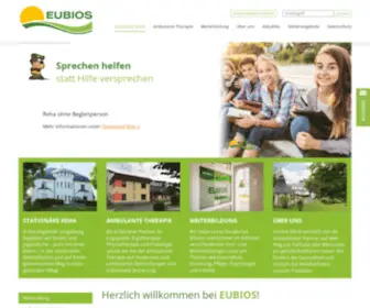 Eubios.de(Logopädische Kur für Kinder) Screenshot
