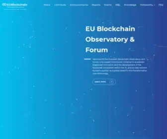 Eublockchainforum.eu(European blockchain observatory and forum) Screenshot