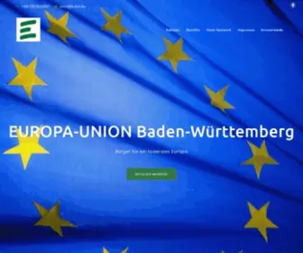 Eubw.eu(EUROPA-UNION Baden-Württemberg) Screenshot