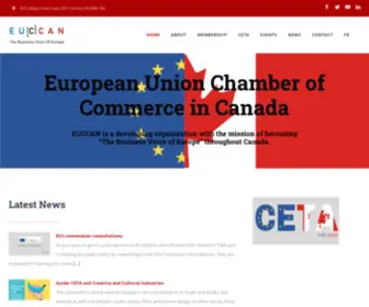 Euccan.com(European Union Chamber of Commerce in Canada) Screenshot