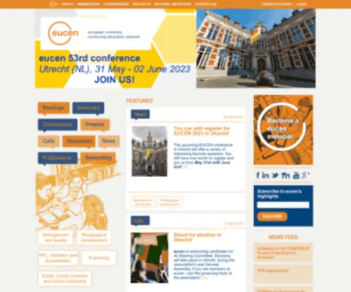Eucen.org(Eucen) Screenshot