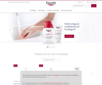 Eucerin.at(Medizinische Kosmetik und Hautwissen) Screenshot