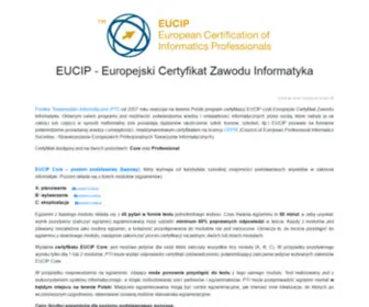 Eucip.pl(Europejski Certyfikat Zawodu Informatyka) Screenshot