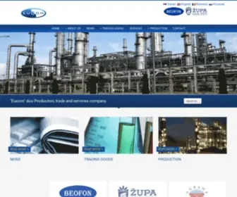 Eucom.rs(EUCOM doo preduzeće za spoljnu i unutrašnju trgovinu) Screenshot