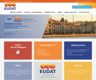 Eudat.eu(Research Data Services) Screenshot