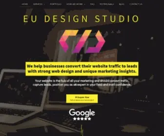 Eudesignstudio.com(Web Design That Converts into Leads) Screenshot