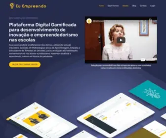 Euempreendo.org.br(Plataforma Gamificada para empreendedorismo nas escolas) Screenshot