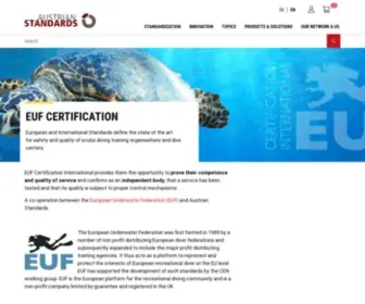 Euf-Certification.org(EUF Certification) Screenshot