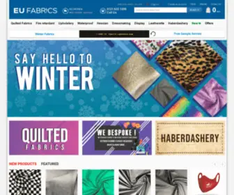 Eufabrics.com(We offer fabrics with a focus on quality and price for all occasions) Screenshot